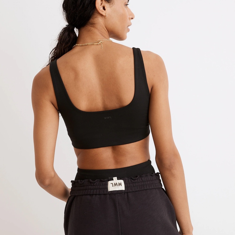 NWT Madewell Black Crop Top - XS - Picture 10 of 12